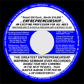 Entrepreneurship - "An Exciting Profession For All Ages"